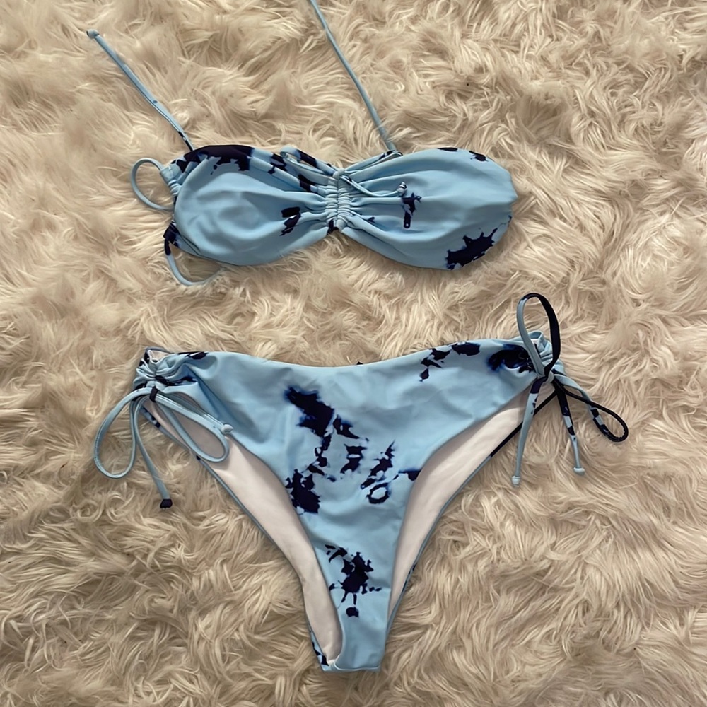 PLT Blue Tie Dye Bikini